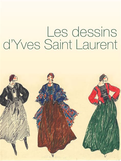 dessin original yves saint laurent|Saint Laurent art.